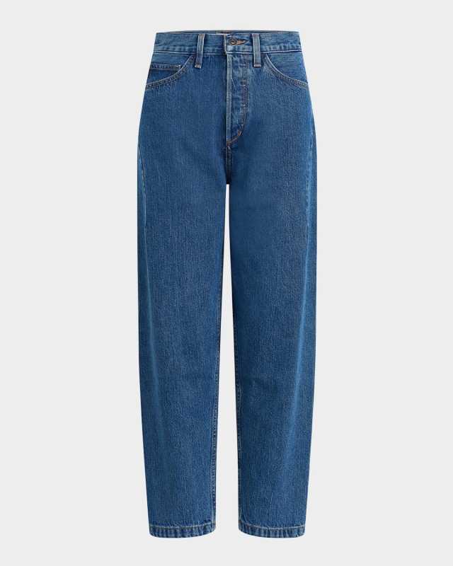 The Nikki Mid-Rise Barrel Jeans